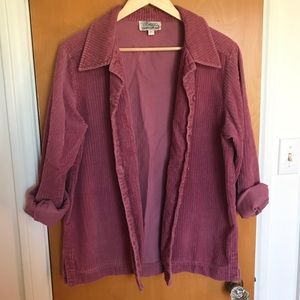 Vintage Dusty Pink Corduroy Shacket